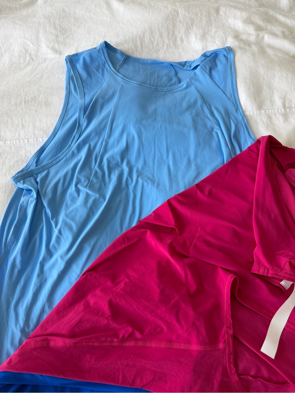 Lululemon Sculpt Tanks (3) Blue Athletic Tops - light blue, royal, berry Sz 12 - Picture 4 of 4